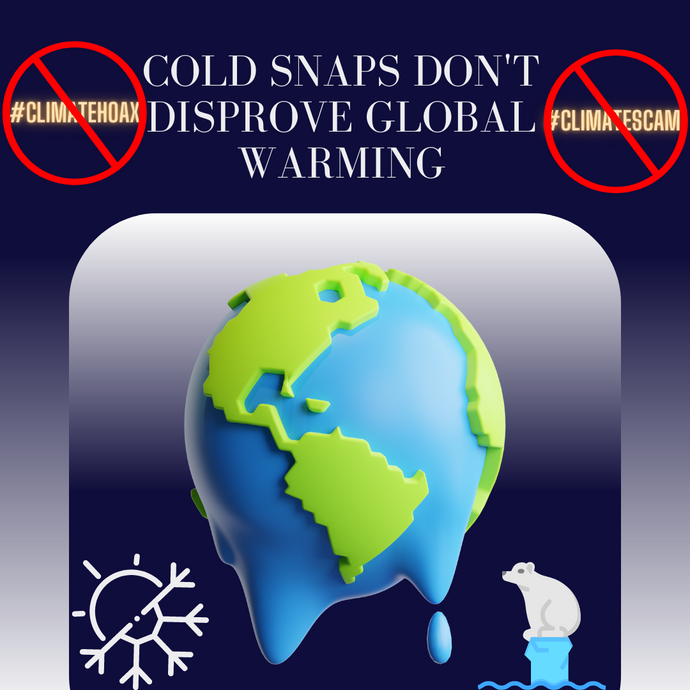 Cold snaps don’t disprove Global Warming.