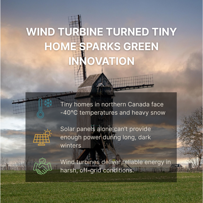 Winter Ready Tiny Homes Powered by Wind Turbines in Canada